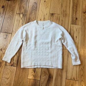 Babaton Cream Relaxed Sweater Small